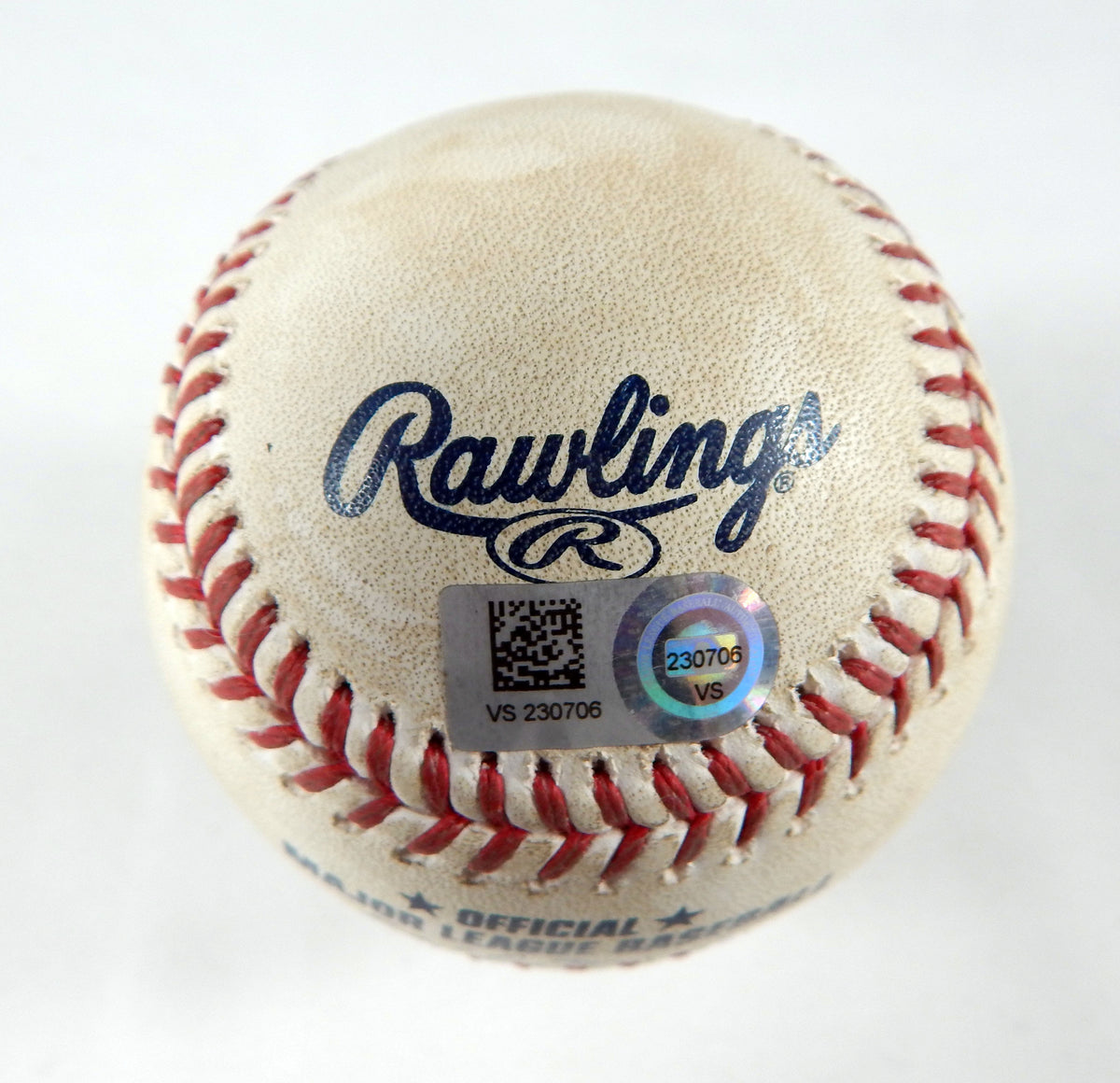 2023 Marlins National Game Used Baseball Braxton Garrett Jeimer Candelario PID 6 Pic2