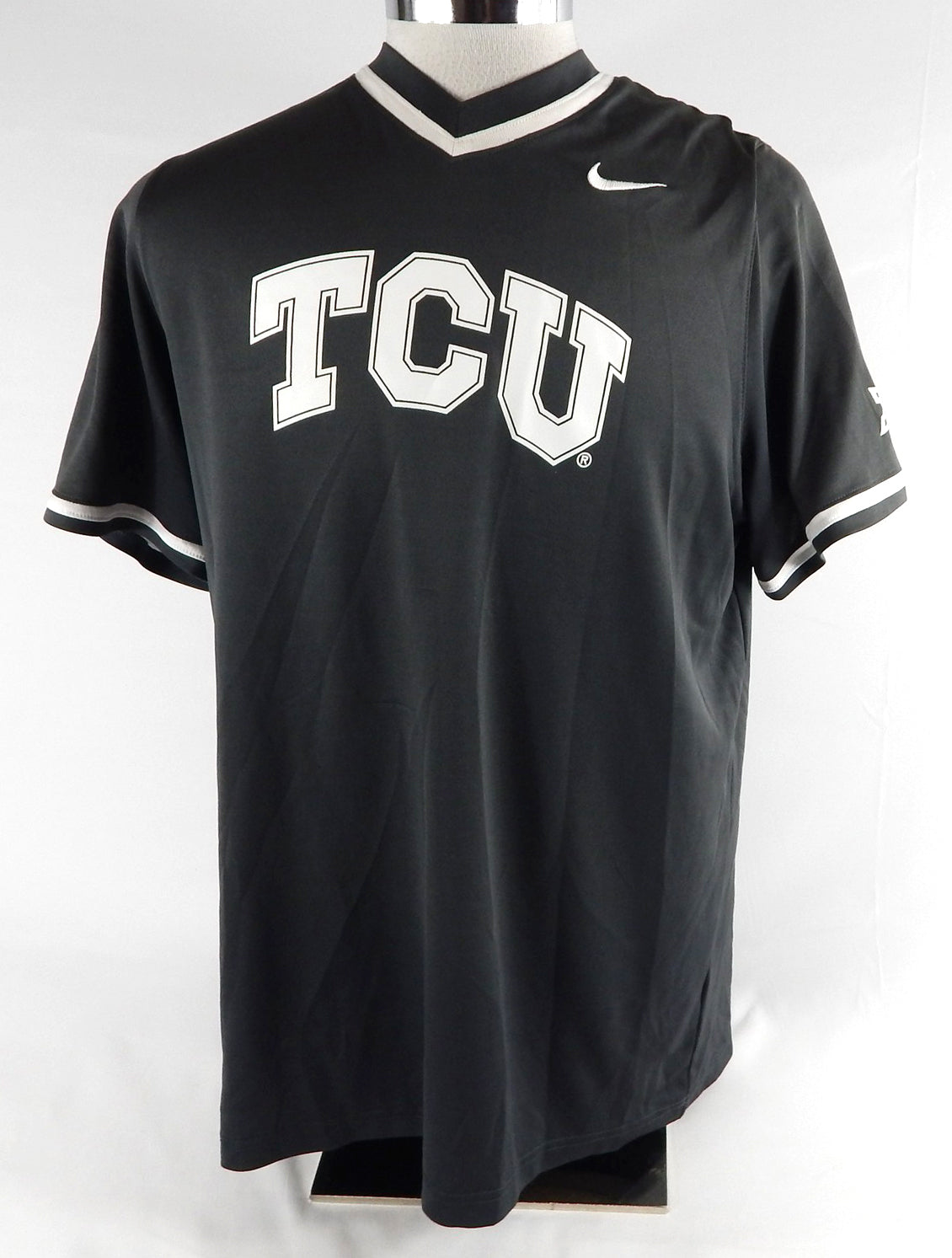 2020 Texas Christian Frogs #26 Game Used Grey Practice Jersey Baseball XL 760