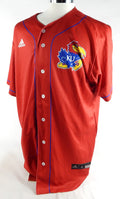 Kansas Jayhawks #50 Game Issued Red Jersey Baseball 46 951