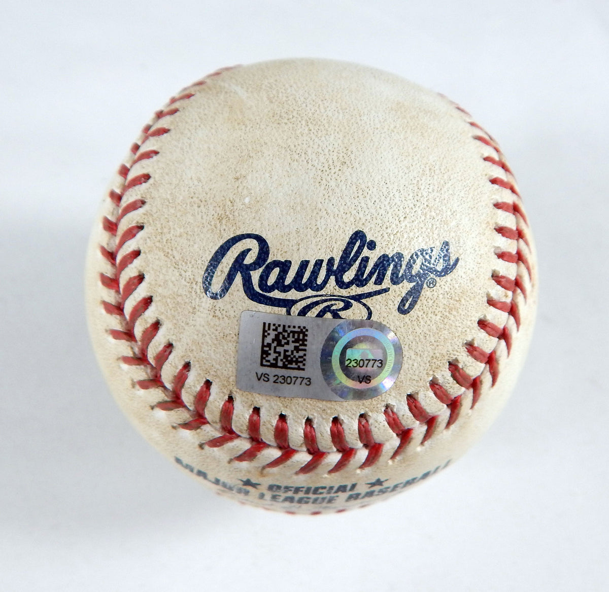 2023 Reds at Washinton Nationals Game Used Baseball Derek Law Lane Thomas Single Pic2