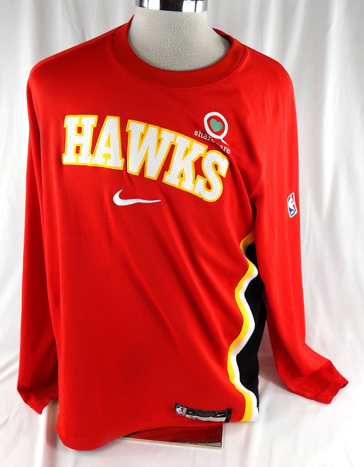 2025-26 Atlanta Hawks Corey Kispert #24 Game Used Red Shooting Shirt XL 081