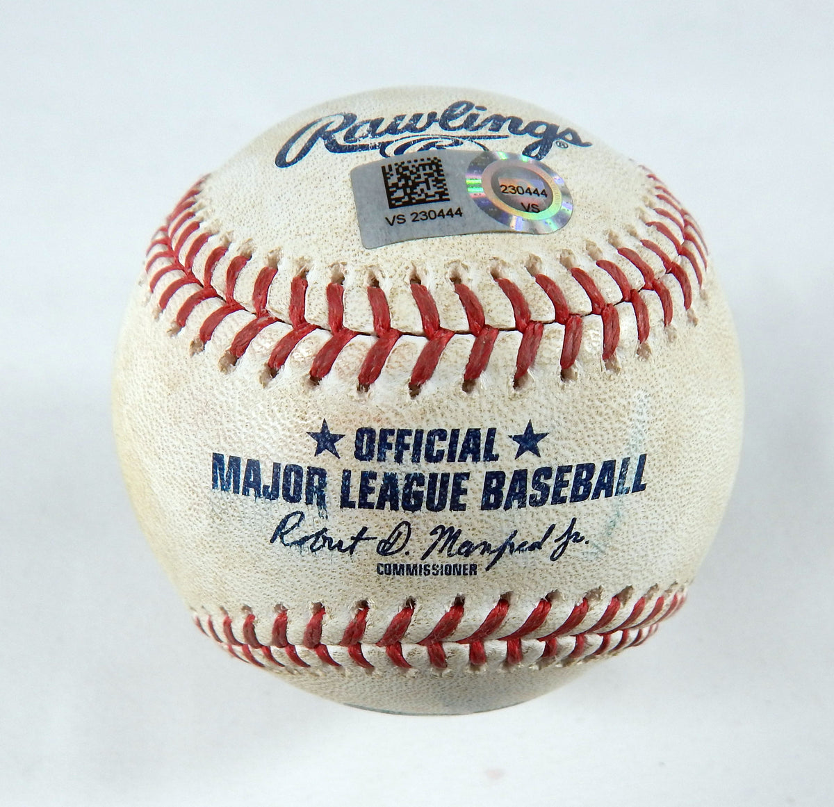2023 Marlins Nationals Game Used Baseball Tanner Scott Lane Thomas Foul. 221