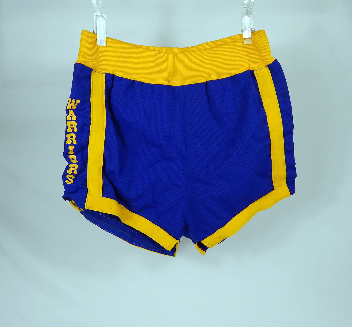 1980s Golden State Warriors #11 Game Issued Blue Shorts 38 558