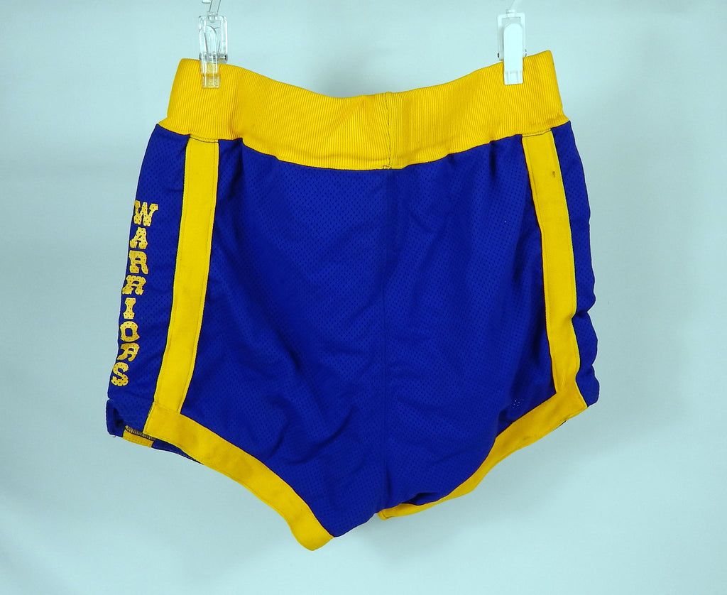 1980s Golden State Warriors #11 Game Issued Blue Shorts 38 558 Pic2