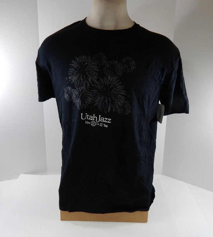 2021-22 Mens Utah Jazz Authentic Black T-Shirt New Year NWT XL 15s Pic2