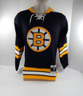 Mens Boston Bruins Bobby Orr #4 Black Jersey Blue Line Mitchell Ness NWT S 14S