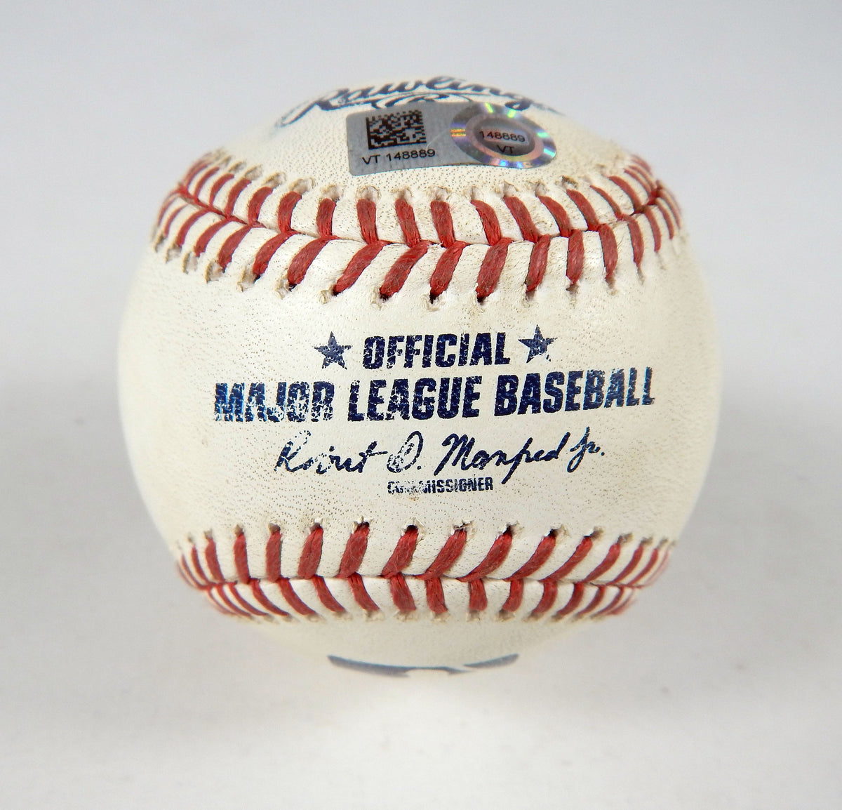 2023 Athletics Nationals Game Used Baseball Paul Blackburn Jake Alu Strikeout 7