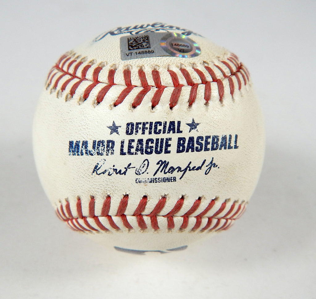 2023 Athletics Nationals Game Used Baseball Paul Blackburn Jake Alu Strikeout 7 Pic2