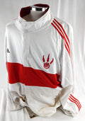 2007-08 Toronto Raptors Primoz Brezec #1 Game Used White Warm Up Jacket 2XL 669