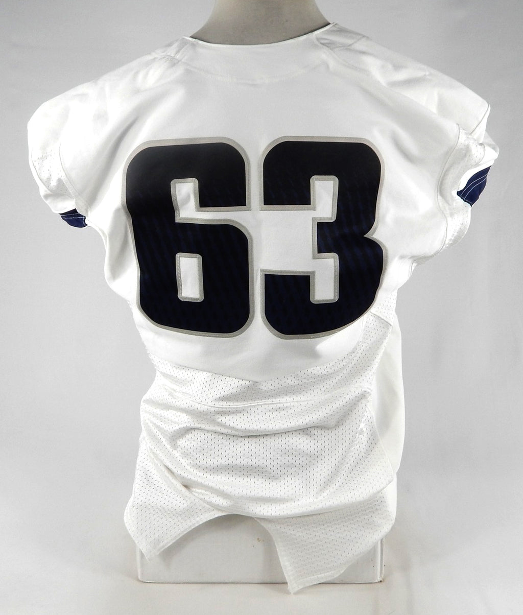 2013-15 Utah State Aggies #63 Game Used White Jersey NP R XL 121 Pic2
