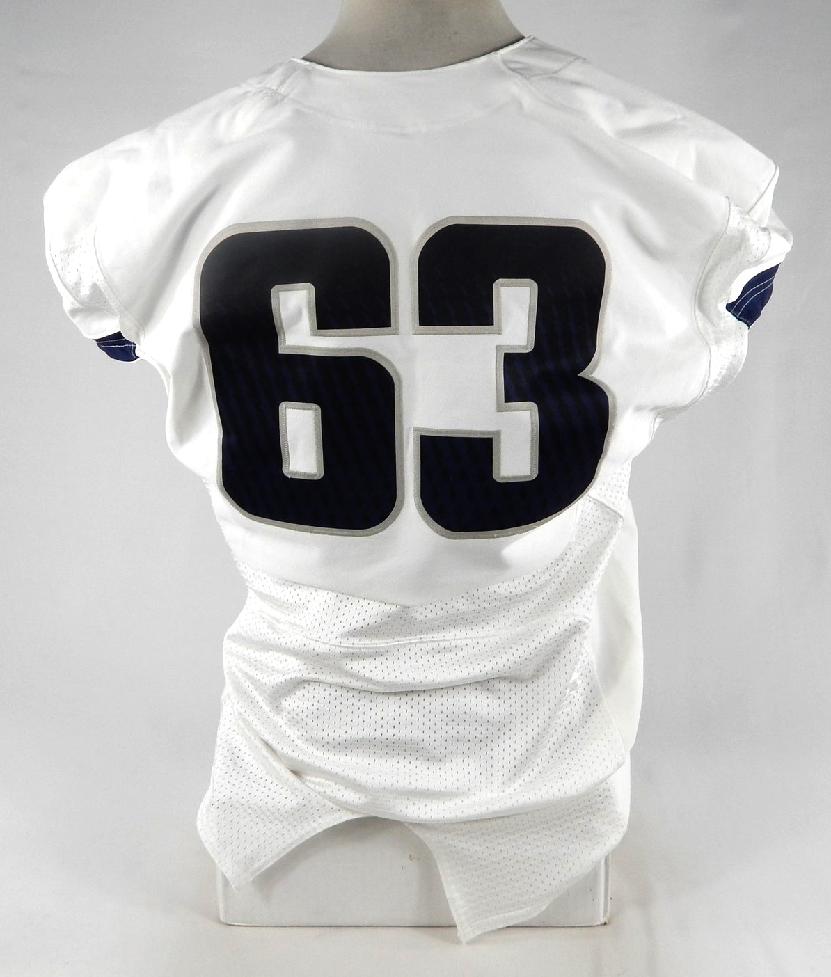 2013-15 Utah State Aggies #63 Game Used White Jersey NP R XL 121 Pic2