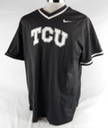 2023 Texas Christian Frogs #18 Game Used Grey Practice Jersey Baseball XL 764