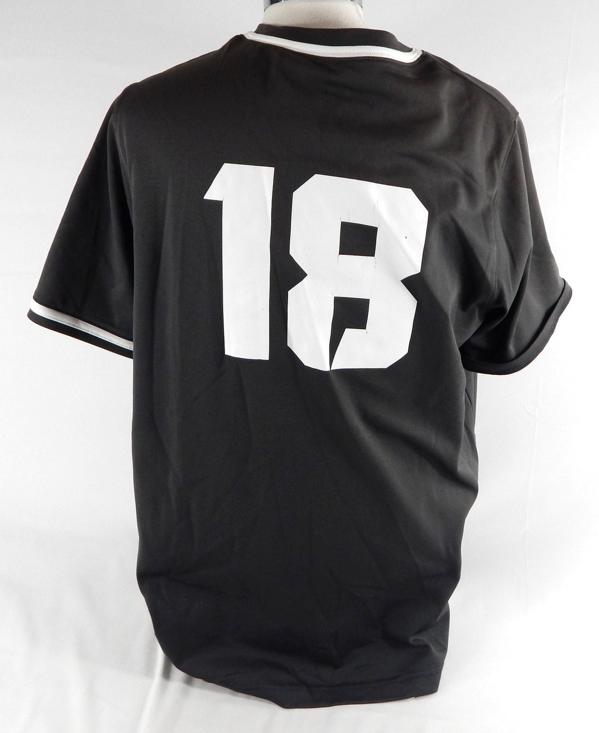 2023 Texas Christian Frogs #18 Game Used Grey Practice Jersey Baseball XL 764 Pic2