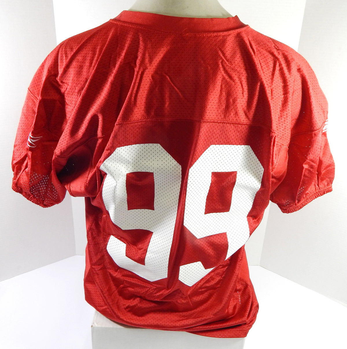2010 San Francisco 49ers Manny Lawson #99 Game Issued Red Practice Jersey 5 Pic2