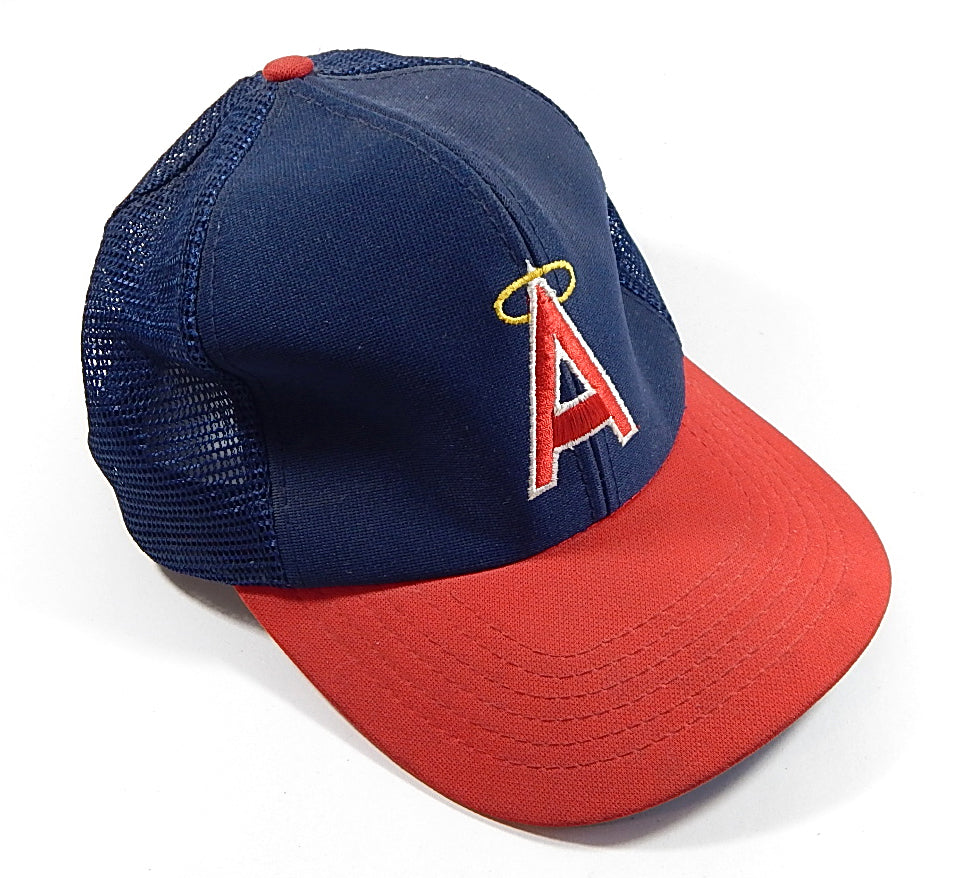 1980's California Angels MLB Vintage Mesh Snapback Hat