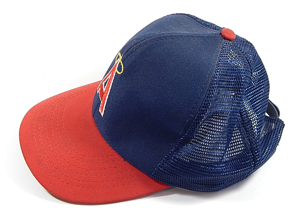1980's California Angels MLB Vintage Mesh Snapback Hat Pic2