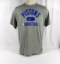 2021-22 Detroit Pistons Team Issued Grey Training Shirt Nike DA9432-063 XL 82S