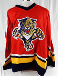 2000s Florida Panthers Craig Reichert #51 Game Issued Red Jersey  DP98395