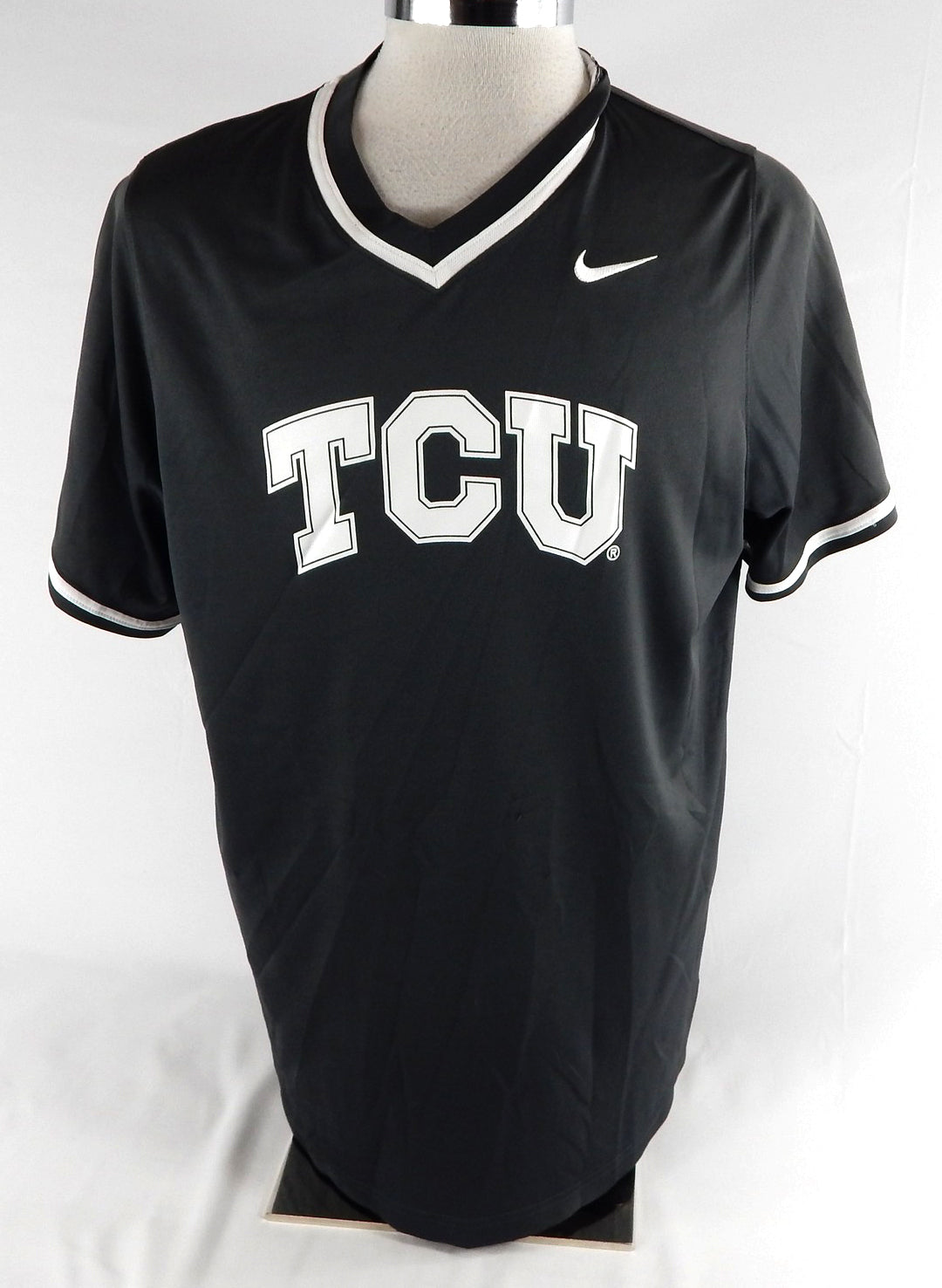2020 Texas Christian Frogs #29 Game Used Grey Practice Jersey Baseball XL 765