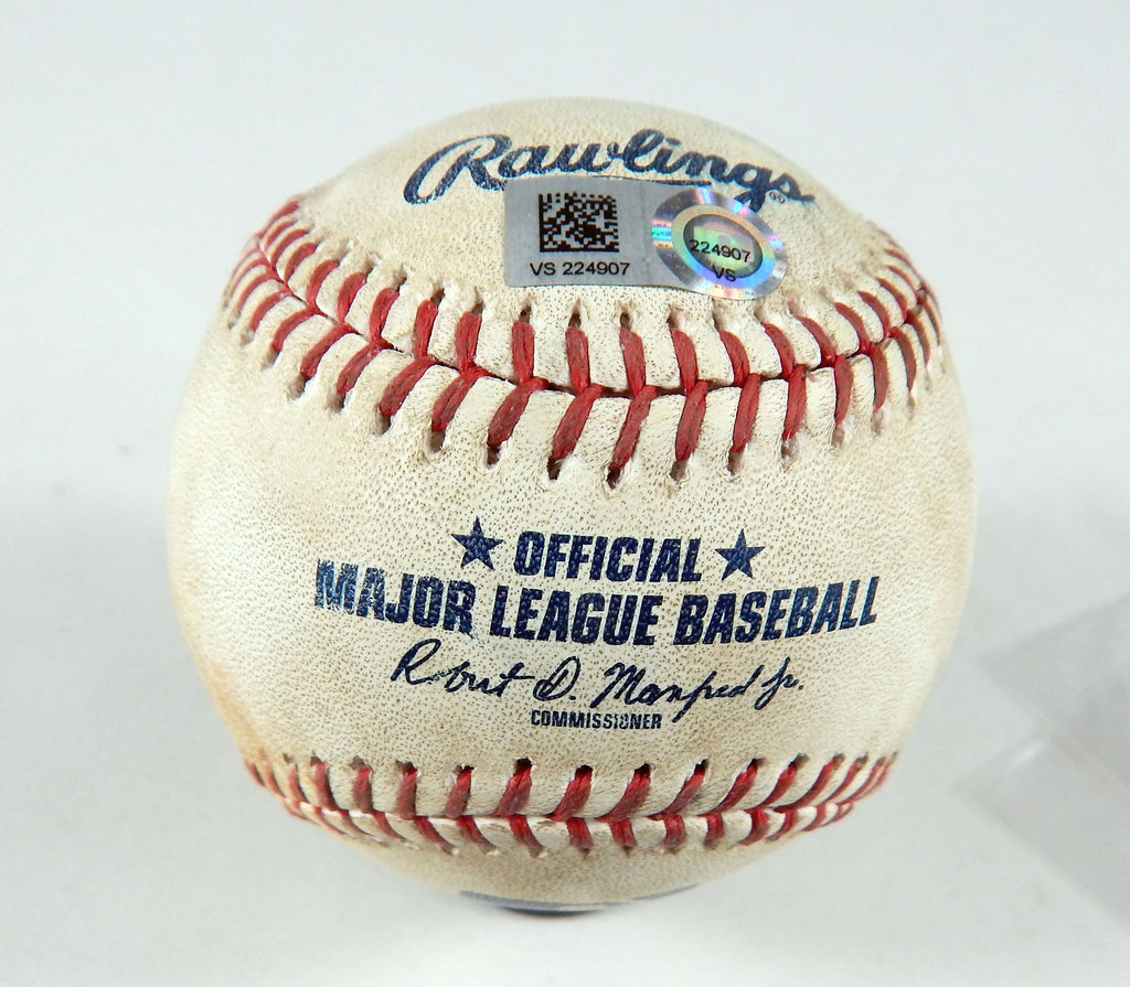 2023 Mets Nationals Game Used Baseball David Peterson Luis Garcia Single 235