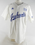 2022 Kansas Jayhawks Game Issued White Jersey Baseball 46 959