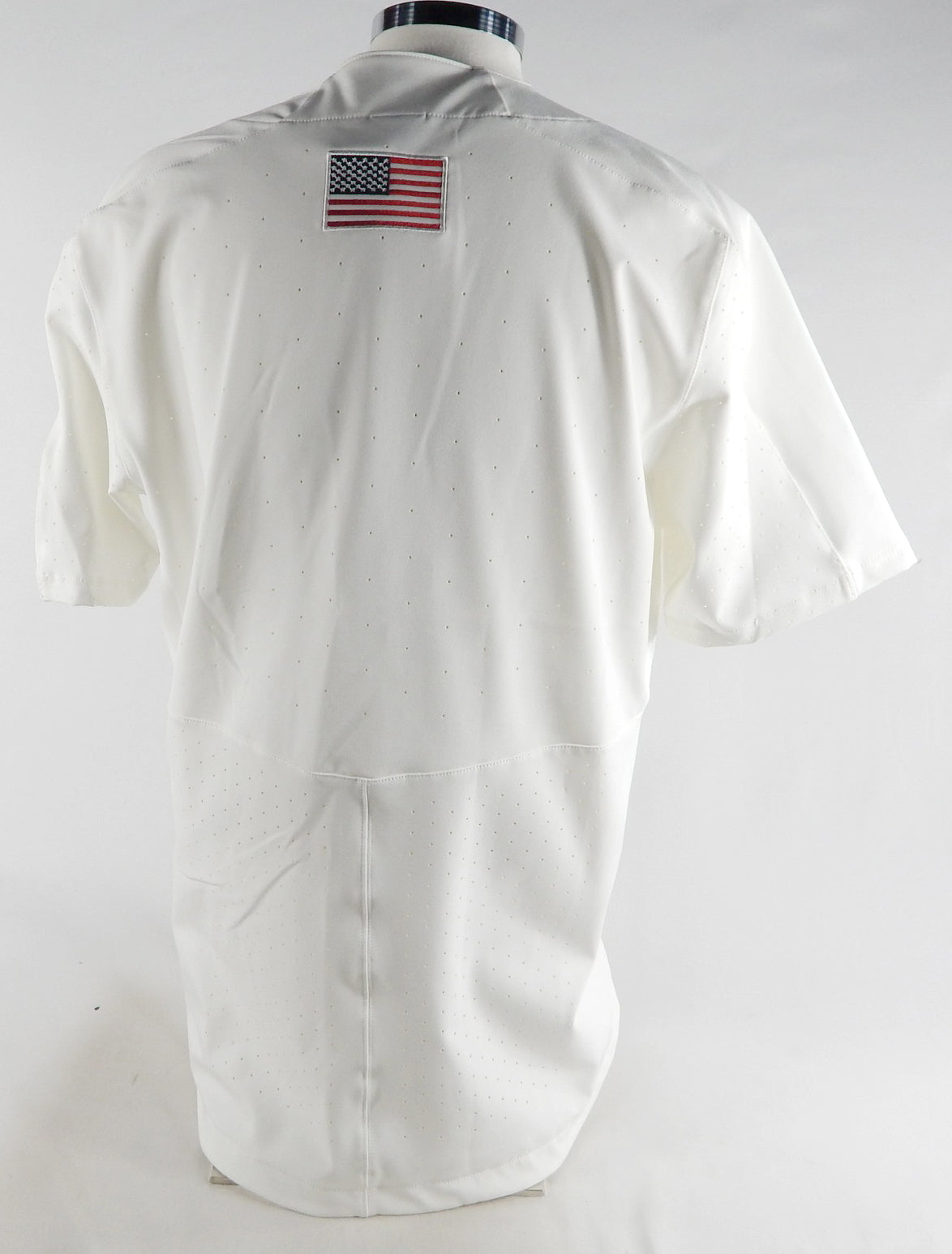 2022 Kansas Jayhawks Game Issued White Jersey Baseball 46 959 Pic2