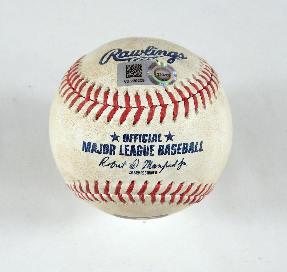 2023 Reds Nationals Game Used Baseball Brett Kennedy Jeimer Candelario Foul