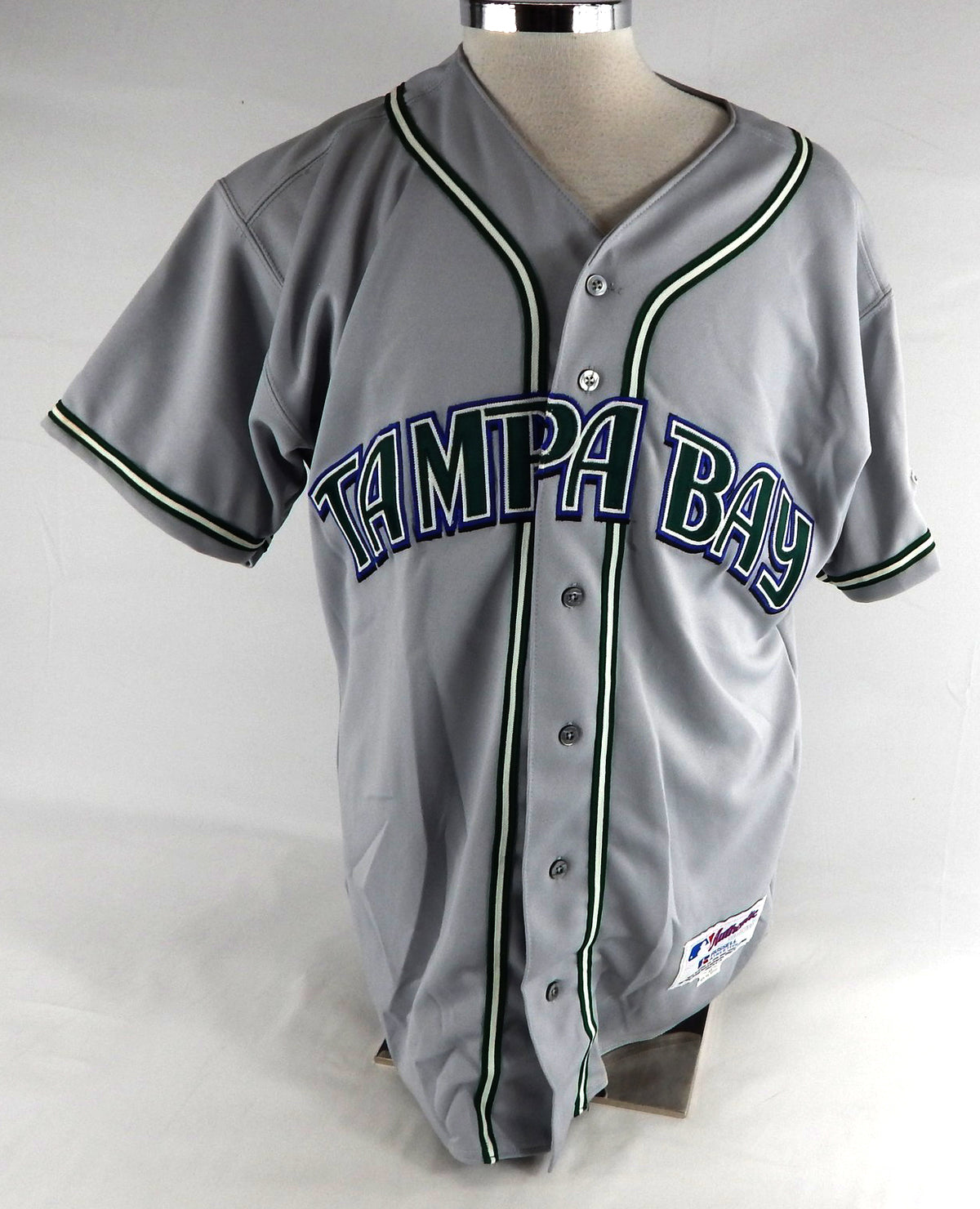 2001-04 Tampa Bay Devil Rays Blank #3 Game Issued Grey Jersey 46 512