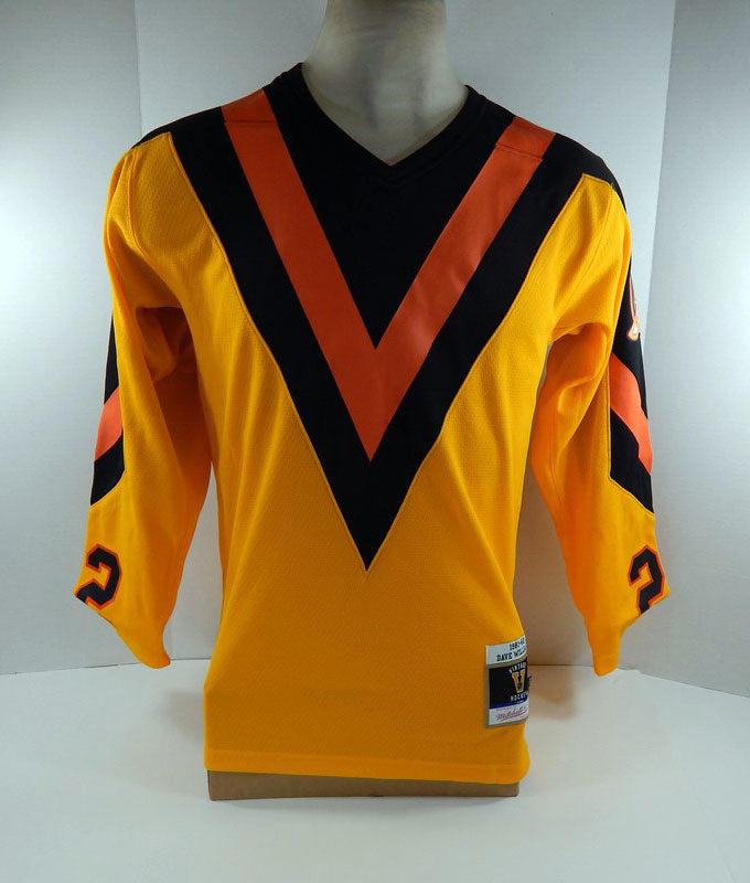 Men Vancouver Canucks Tiger Dave Williams #22 Yellow Jersey Mitchell Nes NWT S 8