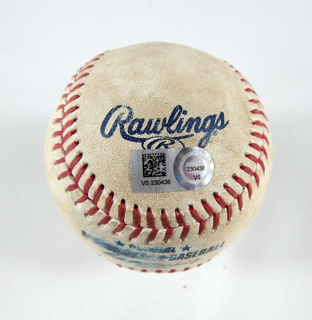 2023 Marlin National Game Used Baseball Braxton Garrett Victor Robles StrikeOut Pic2