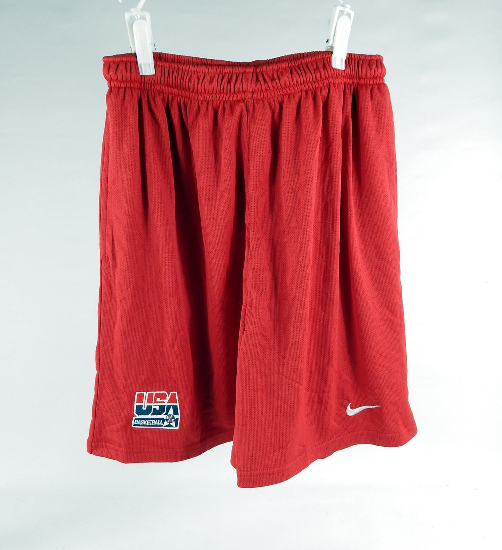 2000s Team USA Basketball Team Issued Red Training Shorts M DP70463