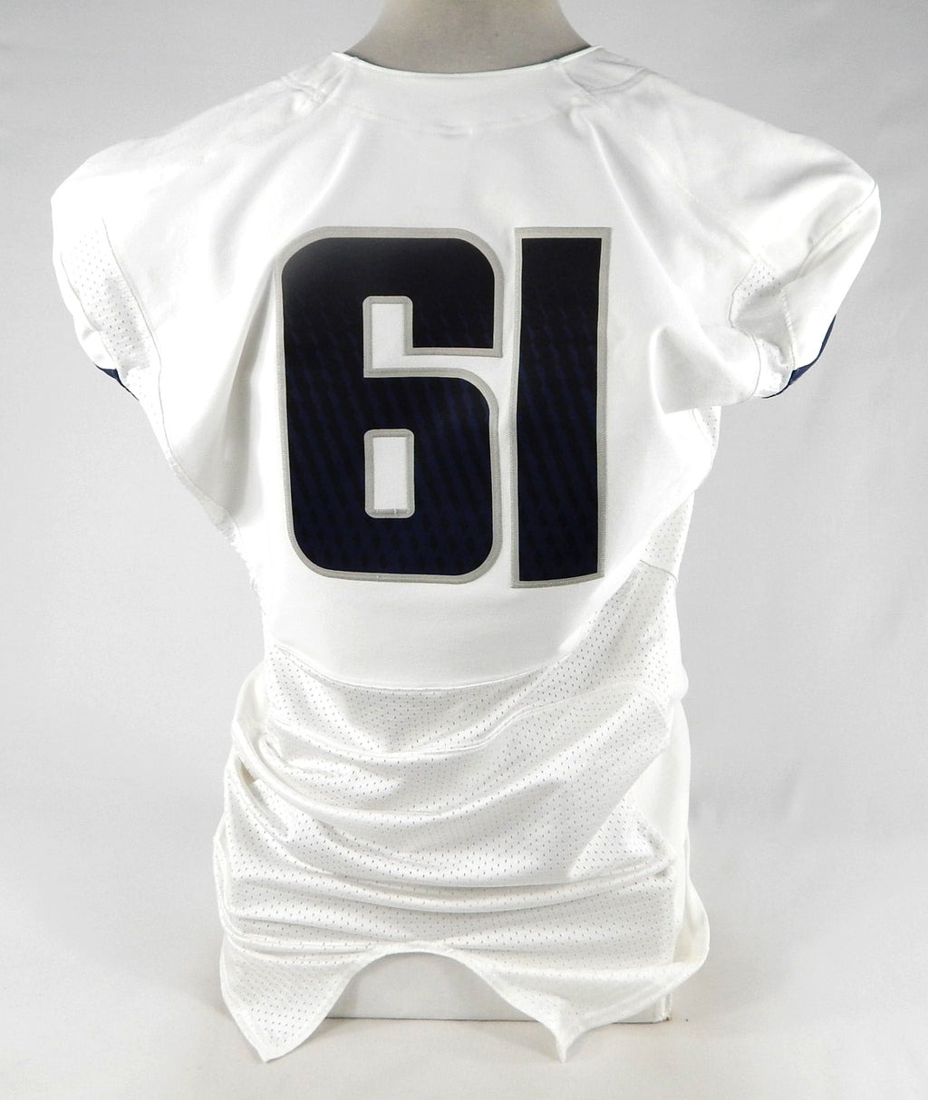 2013-15 Utah State Aggies #61 Game Used White Jersey NP R XL 125 Pic2