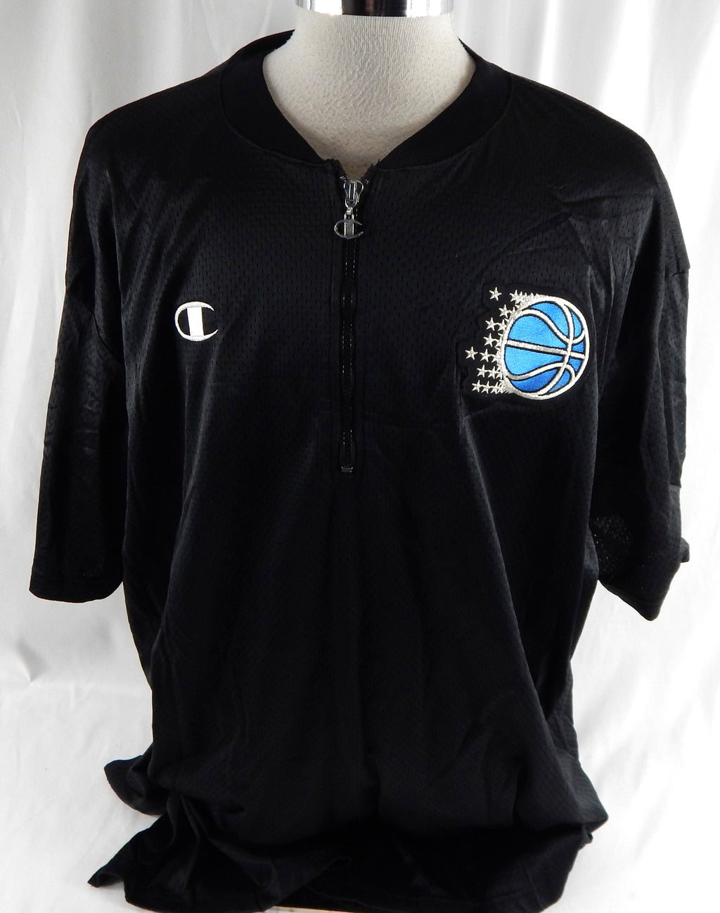 1990s Orlando Magic Game Used Black Quarter Zip Shirt XXL DP113163