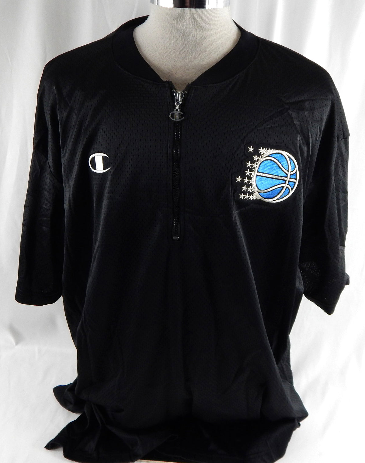 1990s Orlando Magic Game Used Black Quarter Zip Shirt XXL DP113163
