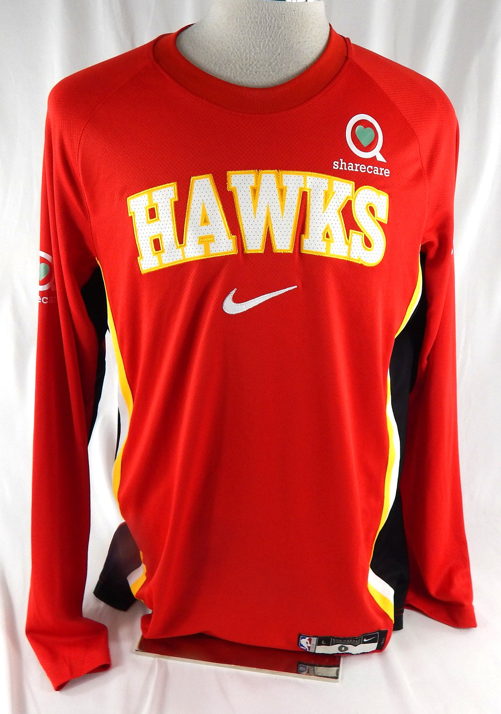 2025-26 Atlanta Hawks #0 Game Used Red Shooting Shirt L 089