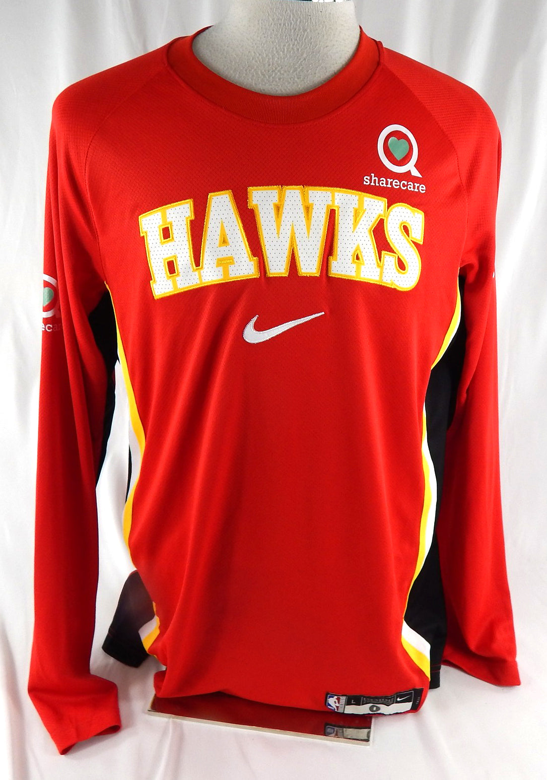 2025-26 Atlanta Hawks #0 Game Used Red Shooting Shirt L 089