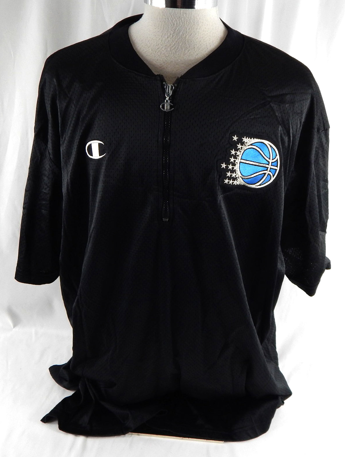 1990s Orlando Magic Game Used Black Quarter Zip Shirt XXL DP113163 Pic2