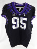 2019-24 Texas Christian TCU Frogs #95 Game Used Black Jersey Football NP R 46 9
