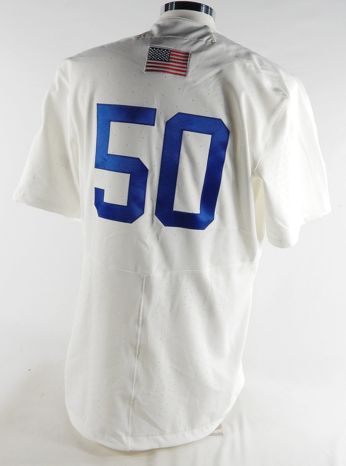 2022 Kansas Jayhawks #50 Game Used White Jersey Baseball 46 965 Pic2