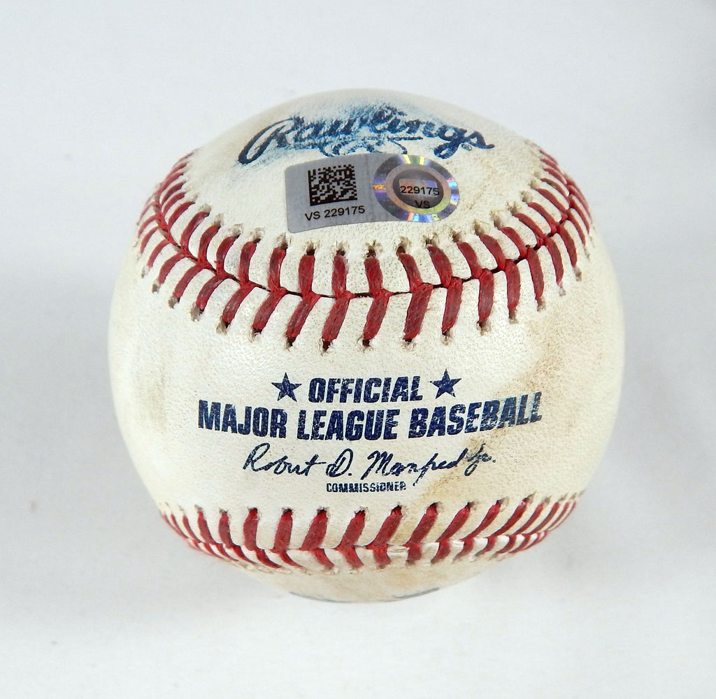 2023 Nationals Game Used Baseball Luis Garcia Single Jeimer Candelario RBI GO