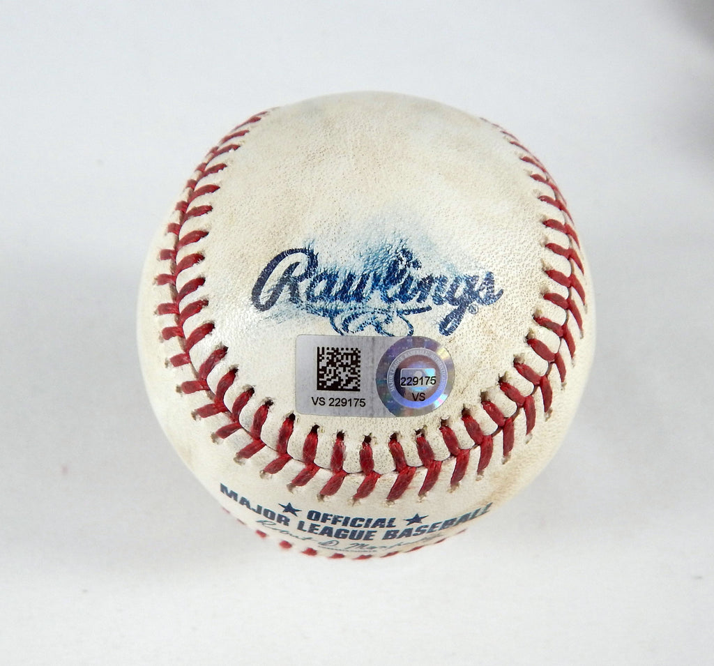 2023 Nationals Game Used Baseball Luis Garcia Single Jeimer Candelario RBI GO Pic2