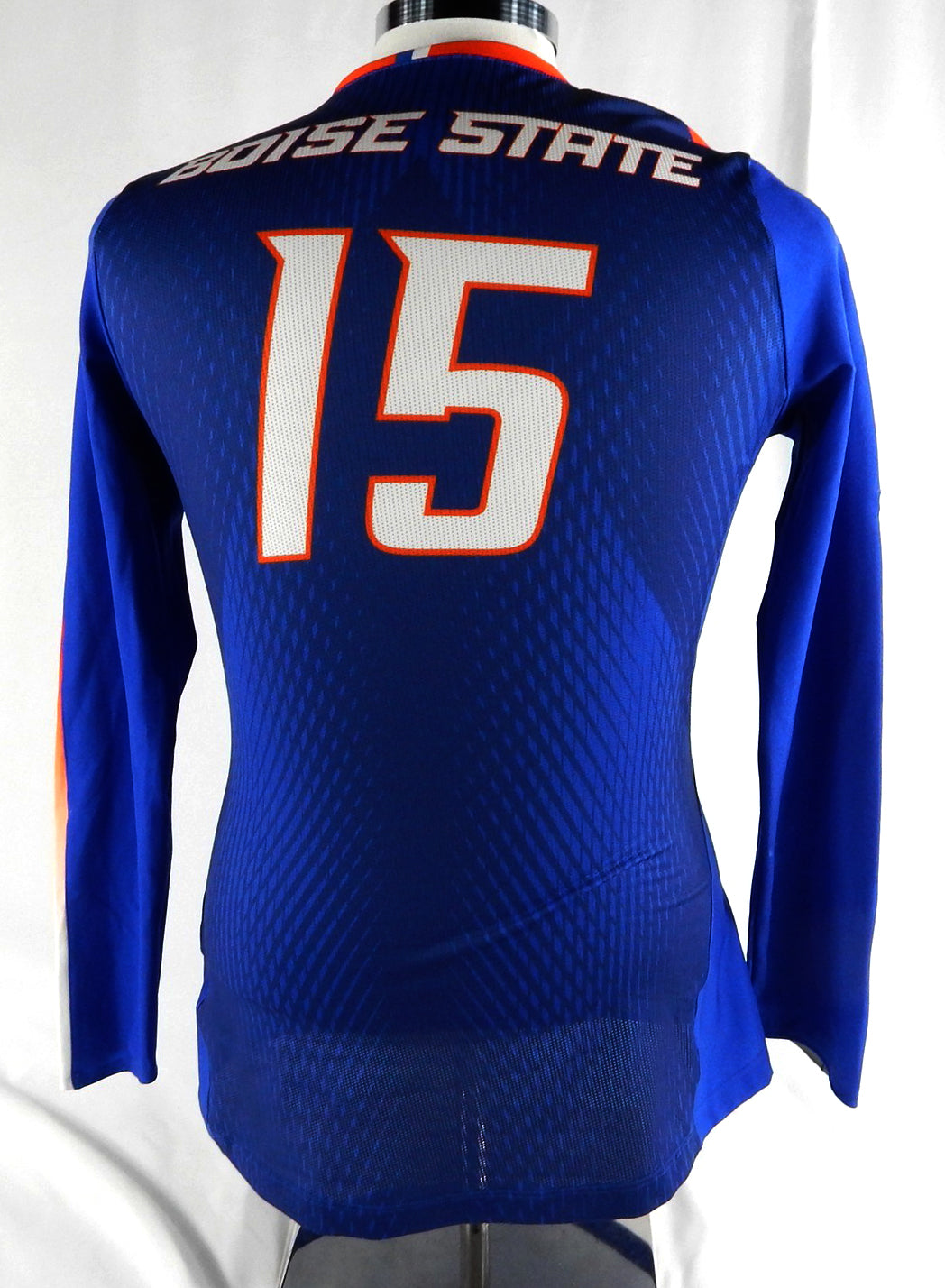 2017 Boise State Broncos #15 Game Used Blue Jersey Womens Volleyball M 705 Pic2