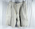 2020-21 Detroit Pistons Team Issued Cream Travel Shorts CN4654-072 M 89S