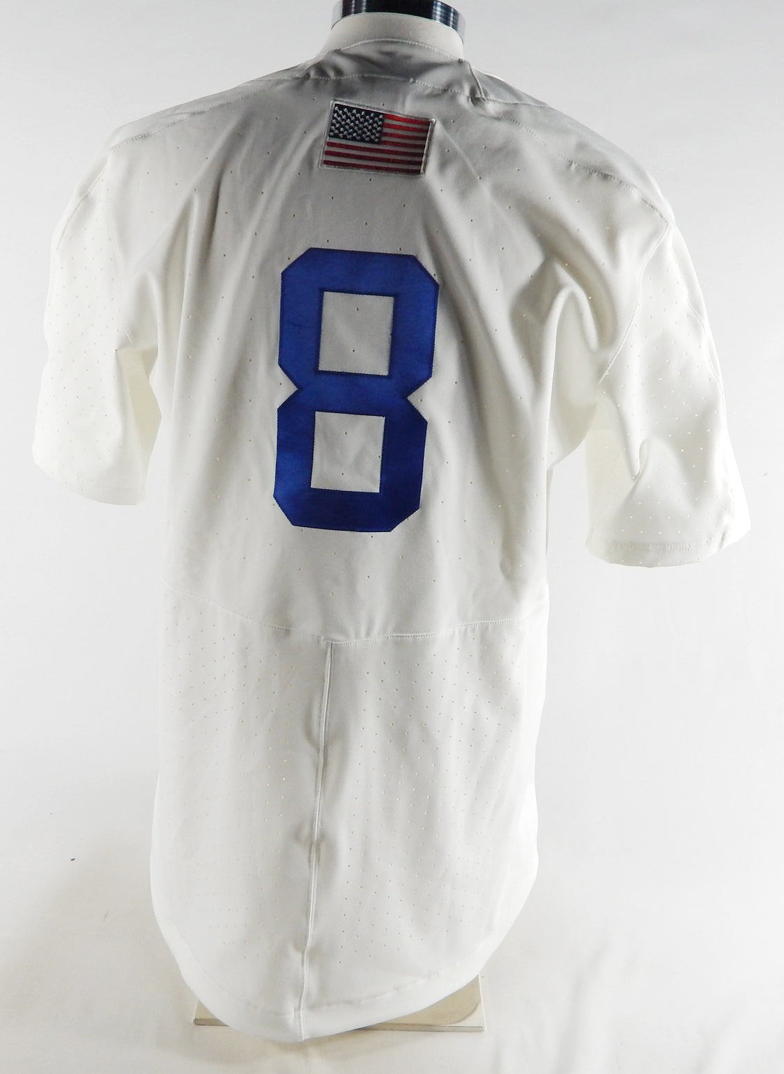 2022 Kansas Jayhawks #8 Game Used White Jersey Baseball 44 968 Pic2