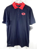 San Francisco 49'ers Nike Dri-Fit NFL Team Issued Polo Shirt Black New Medium