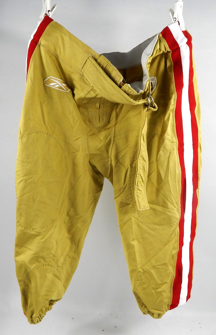 2009 San Francisco 49ers Game Issued Gold Pants 44 098