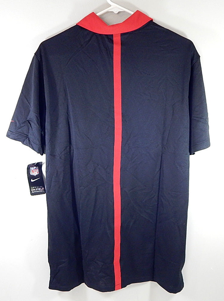 San Francisco 49'ers Nike Dri-Fit NFL Team Issued Polo Shirt Black New Medium Pic2