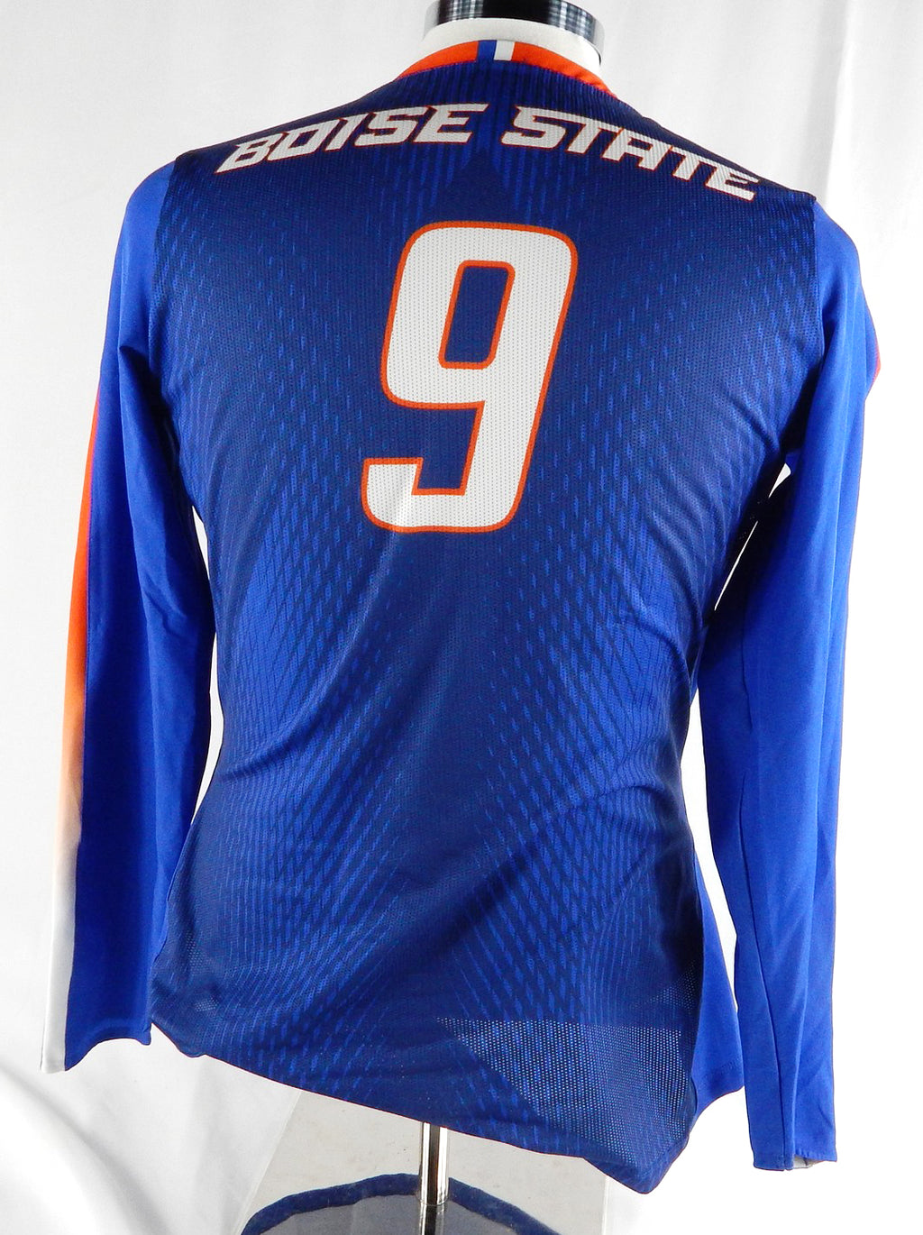 2017 Boise State Broncos #9 Game Used Blue Jersey Womens Volleyball L DP89708 Pic2