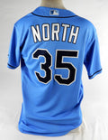2023 Tampa Bay Rays North #35 Game Issued Blue Jersey BP ST 46 DP72491