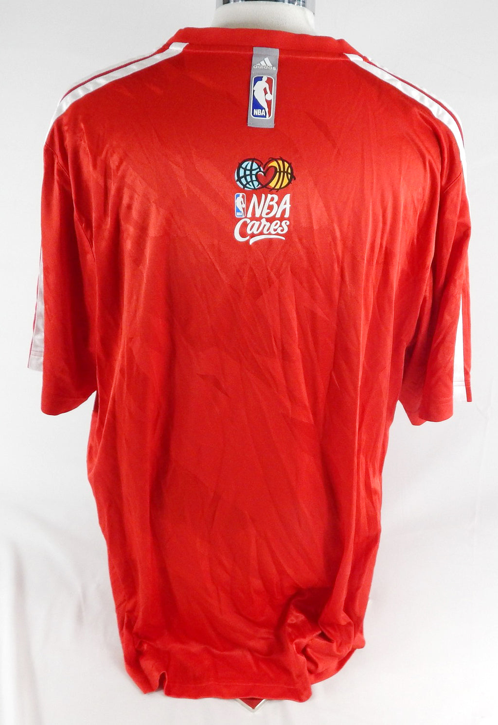2013-14 Orlando Magic Glen Davis #11 Game Used Red Shirt NBA Cares 5XL 964 Pic2